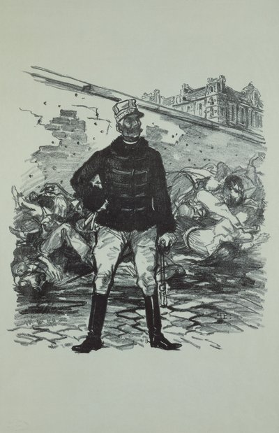 General Gaston Auguste (1830-1909) Marqués de Gallifet, en todo su esplendor de Théophile Alexandre Steinlen