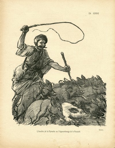 Ilustración de Steinlen (1859-1923) en El Pato Salvaje de Théophile Alexandre Steinlen