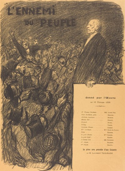 El enemigo del pueblo de Théophile Alexandre Steinlen
