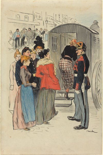 La Rafle de Théophile Alexandre Steinlen