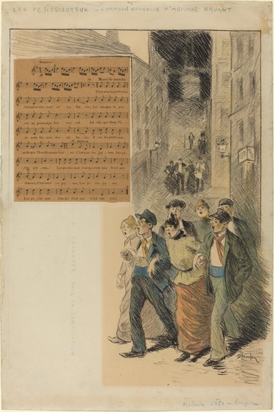 Los pequeños alegres de Théophile Alexandre Steinlen