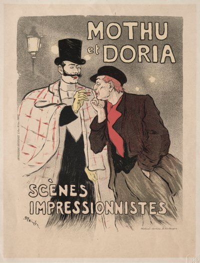 Mothu et Doria - Escenas impresionistas de Théophile Alexandre Steinlen