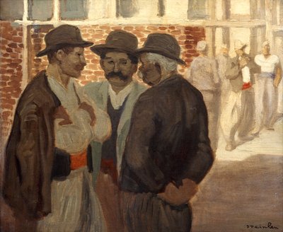 Trabajadores de la construcción de Théophile Alexandre Steinlen