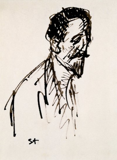 Retrato de Jehan Rictus, siglo XX de Théophile Alexandre Steinlen