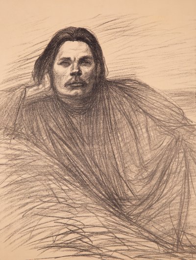 Retrato del autor Maxim Gorky 1868-1939, ca 1894 de Théophile Alexandre Steinlen