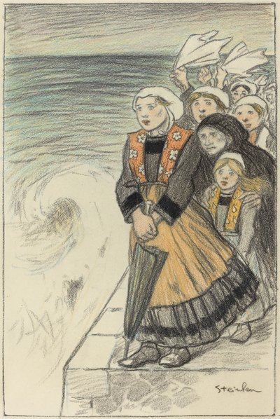 Esposas de Marineros de Théophile Alexandre Steinlen