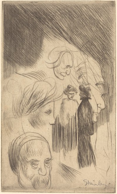 Placa de Boceto de Théophile Alexandre Steinlen