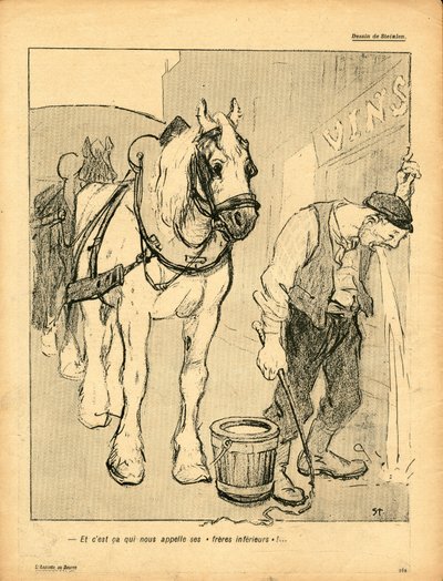 El Plato de Mantequilla, Satírico en Colores de Théophile Alexandre Steinlen