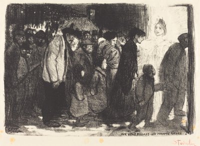 A los verdaderos pobres: Los ricos malvados (Aux vrais pauvres: Les mauvais riches) de Théophile Alexandre Steinlen