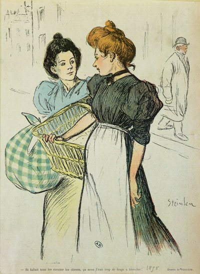 Dos Lavanderas, 1898 de Théophile Alexandre Steinlen