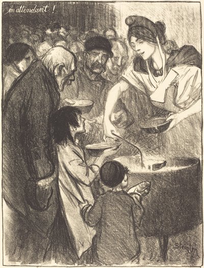 Esperando (En attendant) de Théophile Alexandre Steinlen
