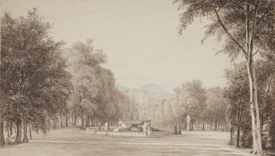 Desde Villa Reale (ahora Villa Nazionale) en Nápoles de Thorald Brendstrup
