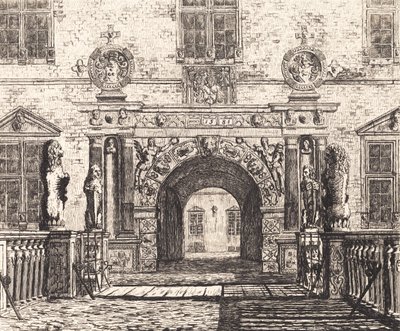La puerta de entrada en Vallø de Thorald Læssøe