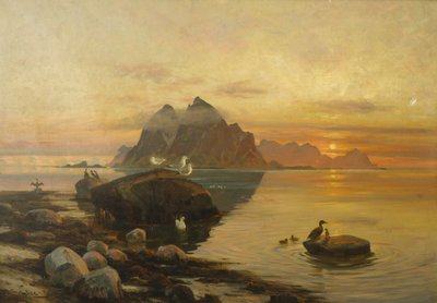 Bird Life (óleo sobre lienzo) de Thorolf Holmboe