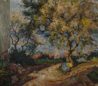 Junto al mar, Holmsbu (óleo sobre lienzo) de Thorolf Holmboe