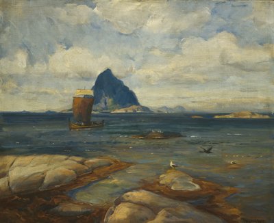 Día de verano, Roest (pintura) de Thorolf Holmboe
