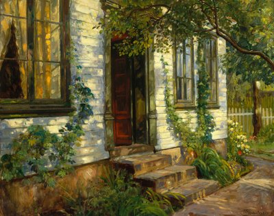 Sol en la pared de la casa vieja, Fredriksvern de Thorolf Holmboe