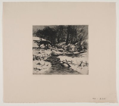 Corriente de invierno en un bosque de Thorvald Niss