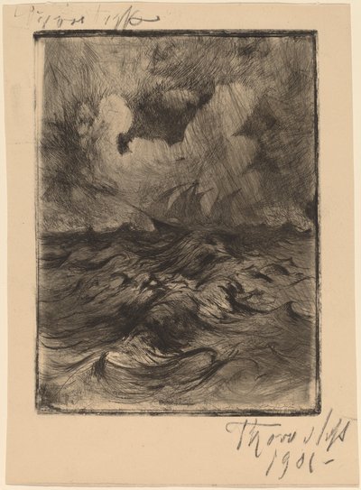 Tormenta en el mar de Thorvald Simeon Niss