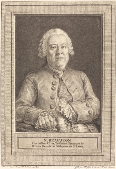 N. Beaujeon de Thérèse Éléonore Lingée after Charles Nicolas Cochin II