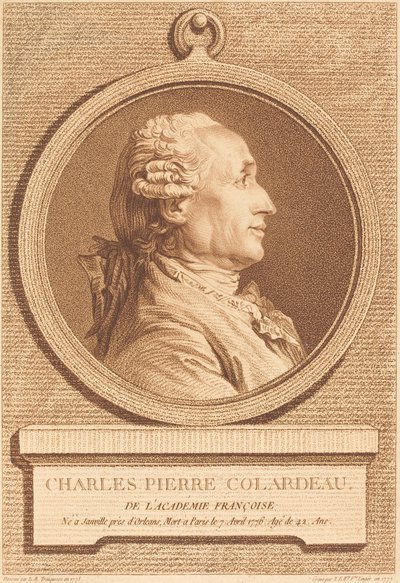 Charles Pierre Colardeau de Thérèse Éléonore Lingée after Louis Rolland Trinquesse