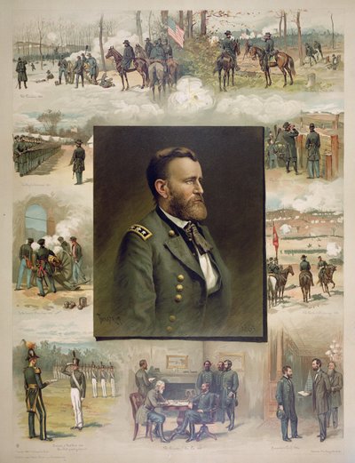 Grant de West Point a Appomattox de Thure de (after) Thulstrup