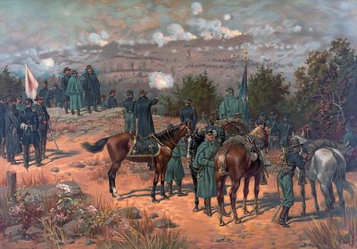 Batalla de Chattanooga, pub. L Prang & Co., 1886 de Thure de Thulstrup