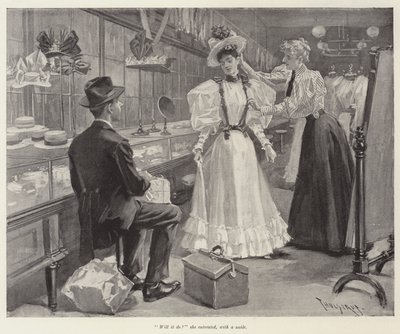 Ilustración para El día de su boda, por W D Howells de Thure de Thulstrup