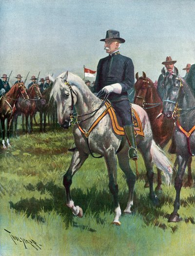 Mayor General Nelson A. Miles, U. S. A., Comandante del Ejército de Thure de Thulstrup