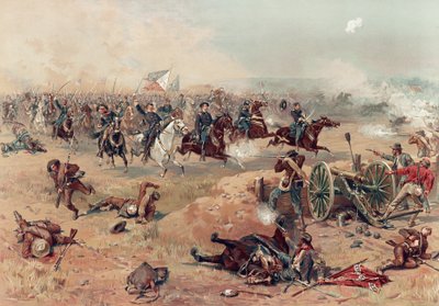 Carga final de Sheridan en Winchester, pub. Prang & Co., 1886 de Thure de Thulstrup