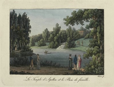 El Templo de Apolo y la Cascada en el parque Pavlovsk, 1810s de Thurner