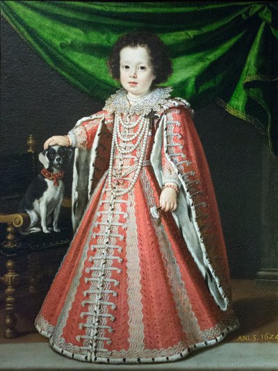 Retrato de Vittoria della Rovere de niña de Tiberio di Titi