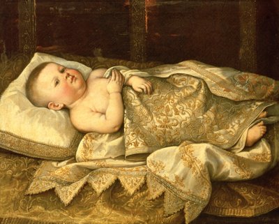 Retrato del príncipe Leopoldo de Medici como un bebé de Tiberio di Tito