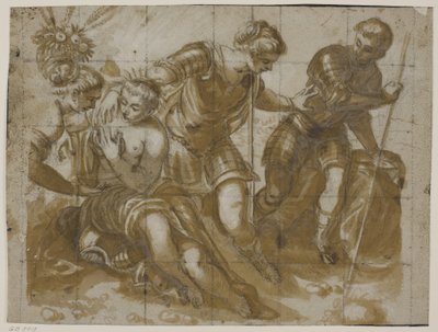 Minerva, Marte y Venus después de la pintura de Jacopo Tintoretto en la Sala dell