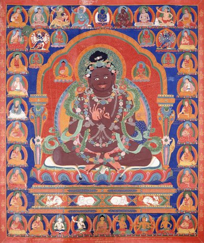 Un Thang-Ka que representa al Mahasiddha Bir Va Pa, c. 1600 de Tibetan School