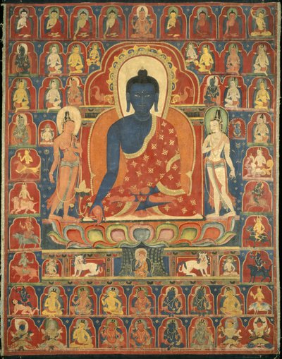 Estandarte Pintado de Tibetan School
