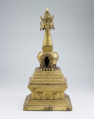 Estupa, finales del siglo XVII-principios del siglo XVIII de Tibetan School