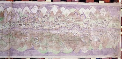 El extremo de la Luna del Tsari rongkor de Tibetan School