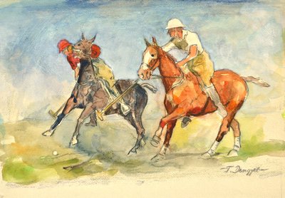 Partido de polo de Tibor Dengyel