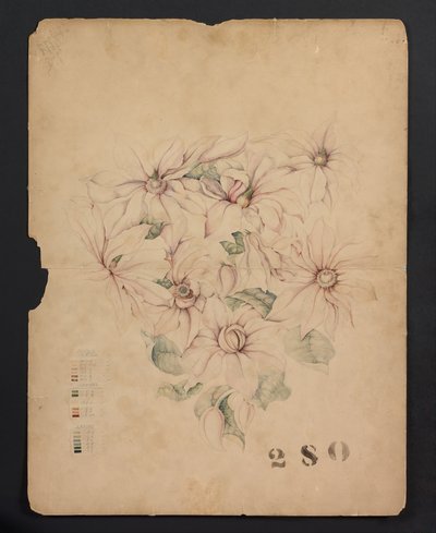 Dibujo de diseño, c.1893 (acuarela) de Tiffany & Company