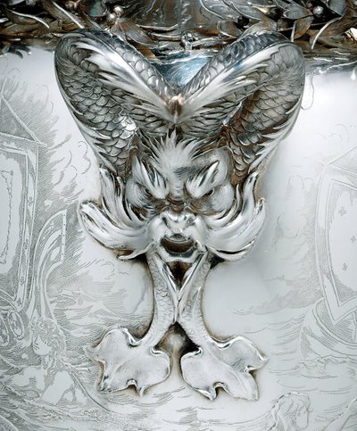 Detalle de un trofeo de yate de Tiffany and Company