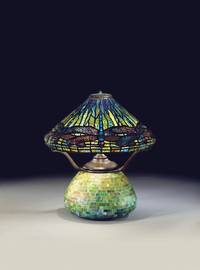 Lámpara de mesa de libélula, c.1910 de Tiffany and Company