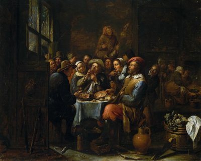Interior de una taberna, c. 1650-1660 de Tilborgh