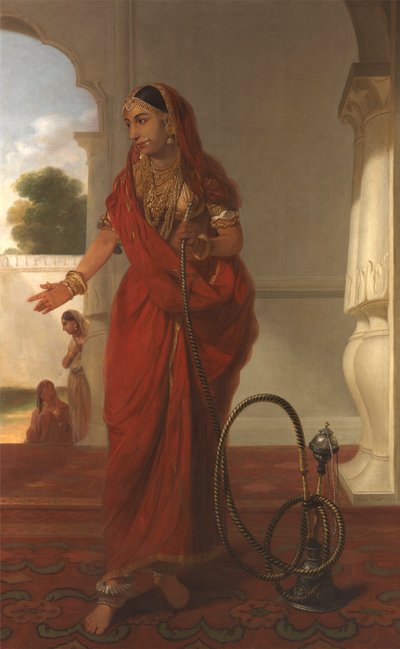 Una mujer de la corte de Faizabad, India de Tilly Kettle