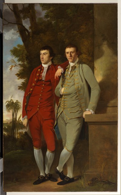 Retrato de Charles y el Capitán John Sealy de Tilly Kettle