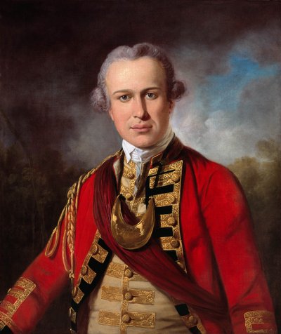 Oficial no identificado de un Regimiento Real de Infantería, c.1760 de Tilly Kettle