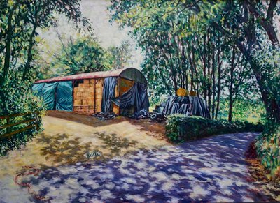 Haylage y Baleage 2019 (óleo sobre lienzo) de Tilly Willis