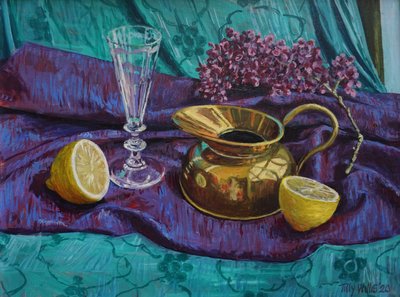 Limón y Lila 2020 (óleo sobre lienzo) de Tilly Willis