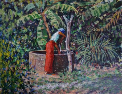 Mujer en el Pozo 2021 (aceite) de Tilly Willis