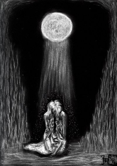 Abrazo a la luz de la luna de Tim Hoinkis